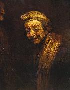 Rembrandt, Selbstportrat mit Malstock